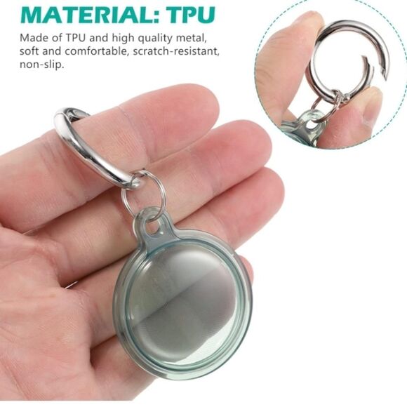 2 Pcs Wear-Resistant Portable Case TPU Cover Storage Box Key Ring Accessory - Picture 11 of 15